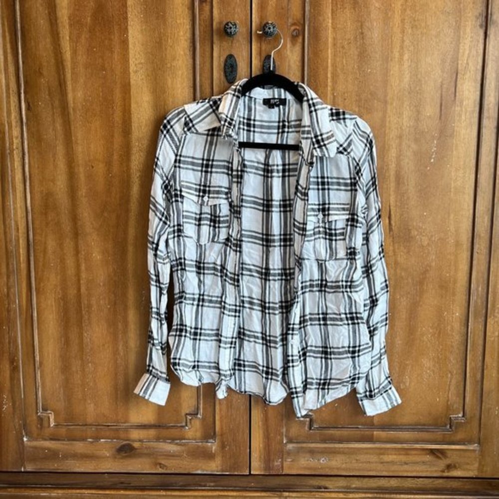 Paige‎ long sleeve plaid top